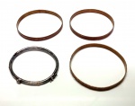 LOTE CONTENDO 4 PULSEIRAS ANTIGAS FEITAS EM METAL