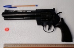 REVOLVER PLÁTICO DURO - 6 POLEGADAS - COMPRIMENTO TOTAL 30 CM - BRINQUEDO - NÃO LETAL