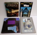 LOTE COM 4 LIVROS - (LAROUSSE VISAGES DE LA FRANCE CAPA DURA) -   (BRASIL AVENTURA DEZ VIAGENS POR UM PAÍS INESQUECÍVEL) - WIEN VIENNA VIENNE DEUTSCH, ENGLISH, FRANÇAIS) - (BRETAGNE LAROUSSE) - TODOS EM GRANDE FORMATO  CAPA DURA E ILUSTRADOS