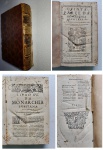 LIVRO RARO: PUBLICADO EM 1650 - IMPRESSO EM LISBOA - QUINTA PARTE DA MONACHIA LUSYTANA - OBRA CLÁSSICA DA HISTORIOGRAFIA PORTUGUESA - ESCRITA POR FREI FRANCISCO BRANDÃO - CONTEM A HISTÓRIA DOS PRIMEIROS 23 ANNOS DELREY D. DINIS. OFERECIDA A D. JOÃO IV REI DE PORTUGAL  - Officina de Paulo Craesbeeck, 1650 Lisboa.  CONSERVAÇÃO: Capa em couro, soltando cobertura da lombada, páginas danificadas por ação de insetos. VIDE FOTOS EXTRAS -  **LIVRO PARA RESTAURAÇÃO **
