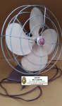 GENERAL ELETRIC - GE - ANTIGO VENTILADOR TODO EM METAL - NÃO TESTADO - MARCAS DO TEMPO - MEDINDO 44 X 36 X 40 CM