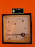 VOLTÍMETRO DE PAINEL 0 A 15V - HARTMANN  BRAUN - NÃO TESTADO