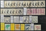 BRASIL  35 selos regulares circulados, RHM 529(21selos), RHM 535(6selos), RHM 542, 569,578, 598, 607a(verde claro), 618, 624 e 661(1 de cada), em perfeito estado de conservação, conforme imagem