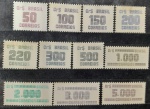 BRASIL série CIFRAS Números Quadriculados, completa, estado MINT, (R633 ao 643 ),  em perfeito estado de conservação, conforme imagem