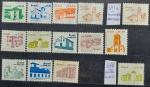 BRASIL  série PATRIMÔNIO HISTÓRICO,completa, da Impressora WIFAG, denteação 11,5x11,0 novos com goma, estado MINT, do R644 ao 655,incluindo o R647a (Alcântara sem acento), e o R658, da Impressora Goebel, denteação 13,0x12,5,  em perfeito estado de conser