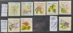 BRASIL FLORA BRASILEIRA, 3 séries completas, da Impressora WIFAG, novos com goma,  Padrão Cruzeiro, ano 1991/93, ( R684 ao 688  fosf.amarelo; Padrão Cruzeiro,ano 1992, ( R693/94  fosf. gelo); Padrão Cruzeiro Real, ano 1993, ( R696  fosf. Amarelo a bra