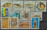 BRASIL – 12 selos comemorativos novos com goma, ano 1975, (RHM 887 ao 898 ),em perfeito estado de conservação, conforme imagem, valor estimado RHM 18,30 UFs.