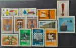 BRASIL – 13 selos comemorativos novos com goma, ano 1976, (RHM 921/922/925 ao 935),em perfeito estado de conservação, conforme imagem, valor estimado RHM 13,00 UFs.