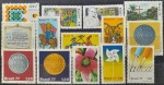 BRASIL – 14 selos comemorativos novos com goma, ano 1977, (RHM 971/979/981/984/998 ao 1007), em perfeito estado de conservação, conforme imagem, valor estimado RHM 14,0 UFs.