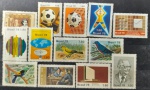 BRASIL  13 selos comemorativos novos com goma, ano 1978, (RHM 1029 ao 1041), em perfeito estado de conservação, conforme imagem, valor estimado RHM 14,80 UFs.