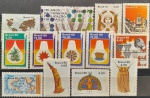 BRASIL – 13 selos comemorativos novos com goma, ano 1979/80, (RHM1116 e do RHM1128 ao RHM 1139), em perfeita conservação, conforme imagem, valor estimado RHM 15, 3 UFs.