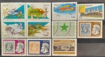 BRASIL – 11 selos comemorativos novos com goma, ano 1981, (RHM 1203 ao 1213), em perfeito estado de conservação, conforme imagem, valor estimado RHM 15, 8 UFs.