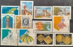 BRASIL – 12 selos comemorativos novos com goma, ano 1982, (RHM 1264/1266 ao 1271 e 1274 ao 1278), em perfeito estado de conservação, conforme imagem, valor estimado RHM 14,7 UFs.