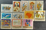 BRASIL – 12 selos comemorativos novos com goma, ano 1982, (RHM 1279 ao 1283 e do RHM 1287 ao 1293), em perfeito estado de conservação, conforme imagem, valor estimado RHM 20, 8 UFs.