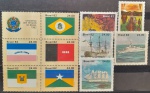 BRASIL – 10 selos comemorativos novos com goma, ano 1982, (RHM 1294 ao 1303), em perfeito estado de conservação, conforme imagem, valor estimado RHM 20,6 UFs.