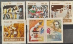 BRASIL  06 selos comemorativos novos com goma, ano 1983, (RHM 1305 ao 1308 e RHM 1314/15), em perfeito estado de conservação, conforme imagem, valor estimado RHM 30,5 UFs.