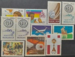BRASIL – 10 selos comemorativos novos com goma, ano 1983, (RHM 1332 ao 1337,   RHM 1347/1349/1350 E 1354), em perfeito estado de conservação, conforme imagem, valor estimado RHM 20,1 UFs.