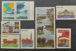 BRASIL – 10 selos comemorativos novos com goma, ano 1984, (RHM 1399 ao 1400, do 1403 ao 1409 e o 1411), em perfeito estado de conservação, conforme imagem, valor estimado RHM 17,0UFs.