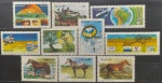 BRASIL – 10 selos comemorativos novos com goma, ano 1984/85, (RHM 1437 ao 1446), em perfeito estado de conservação, conforme imagem, valor estimado RHM 15,0 UFs.