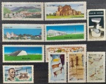 BRASIL – 11 selos comemorativos novos com goma, ano 1985, (RHM 1447 ao 1457), em perfeito estado de conservação, conforme imagem, valor estimado RHM 11,0 UFs.