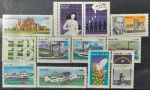 BRASIL – 12 selos comemorativos novos com goma, ano 1985, (RHM 1448,1465/66 e do RHM 1485 ao 1493), em perfeito estado de conservação, conforme imagem, valor estimado RHM 12,0 UFs.