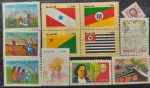 BRASIL – 12 selos comemorativos novos com goma, ano 1985, (RHM 1494 ao 1501 (H.22) e RHM 1502 ao 1505), em perfeito estado de conservação, conforme imagem, valor estimado RHM 13,5 UFs.