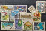 BRASIL – 12 selos comemorativos novos com goma, anos 1986/87, (RHM 1534/35, RHM 1538-H.23, e do RHM 1539 ao1547), em perfeito estado de conservação, conforme imagem, valor estimado RHM 12,5 UFs.