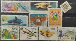 BRASIL – 10 selos comemorativos novos com goma, anos 1987, (RHM 1538-H23, e do RHM 1549 ao 1556), em perfeito estado de conservação, conforme imagem, valor estimado RHM 11,0 UFs.