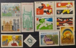 BRASIL – 11 selos comemorativos novos com goma, anos 1987, (RHM 1557 ao 1566-H24 e o RHM 1566, e do ), em perfeito estado de conservação, conforme imagem, valor estimado RHM 11,7 UFs.