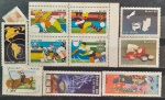 BRASIL – 11 selos comemorativos novos com goma, anos 1988, (RHM 1588, do RHM 1596 ao 1599, do RHM 1604 ao 1606-H.25, o RHM 1607 e os RHM 1617/18), em perfeito estado de conservação, conforme imagem, valor estimado RHM 14,9 UFs.