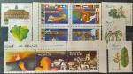 BRASIL – 12 selos comemorativos novos com goma, anos 1989, (RHM 1619; do RHM 1621 ao 1624; do RHM 1626 ao 1629, e do RHM 1631 ao 1633), em perfeito estado de conservação, conforme imagem, valor estimado RHM 15,2 UFs.