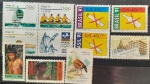 BRASIL – 10 selos comemorativos novos com goma, anos 1991, (do RHM 1727 ao 1736), em perfeito estado de conservação, conforme imagem, valor estimado RHM 14,0 UFs.
