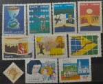 BRASIL – 10 selos comemorativos novos com goma, anos 1992/93, (do RHM 1818 ao 1824; os RHM 1828-H29 e 1829 e o 1833), em perfeito estado de conservação, conforme imagem, valor estimado RHM 10,0 UFs.