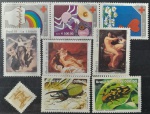 BRASIL – 09 selos comemorativos novos com goma, anos 1992/93, (o RHM 1828-H29 e do 1834 ao 1841), em perfeito estado de conservação, conforme imagem, valor estimado RHM 12,5 UFs.