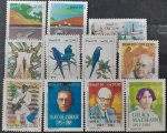 BRASIL – 11 selos comemorativos novos com goma, anos 1993, (do RHM 1861 ao1871), em perfeito estado de conservação, conforme imagem, valor estimado RHM 12,0 UFs.