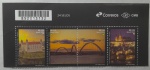 BRASIL  RHM 3902/5, Série Relações Diplomáticas Brasil / República Tcheco-Eslováquia, ano 2020, com vinheta CORREIOS/CMB, em estado de MINT, conforme imagem, valor facial R$ 9,00.