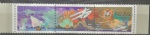 BRASIL – RHM 4059/61, Centenário da 1ª travessia aérea do Atlântico Sul, ano 2022, em estado de MINT, conforme imagem, valor facial R$ 7,05