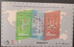 BRASIL – Bloco B245, ano 2026, Centenário da Federação Internacional de Filatelia - FIP, em estado conforme imagem, valor facial R$ 28,50.