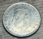 ESPANHA, 1975-25 PTAS , EXCELENTE MOEDA PARA ABRILHANTAR AINDA MAIS SUA COLEÇÃO.