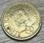 PORTUGAL, 1990- 5 ESCUDOS , EXCELENTE MOEDA PARA ABRILHANTAR AINDA MAIS SUA COLEÇÃO.