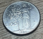 ITALIA, 1980- 100 LIRE , EXCELENTE MOEDA PARA ABRILHANTAR AINDA MAIS SUA COLEÇÃO.