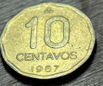  ARGENTINA 10 CENTAVOS, 1987  , EXCELENTE MOEDA PARA ABRILHANTAR AINDA MAIS SUA COLEÇÃO. 