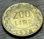  ITALIA 1978- 200 LIRE  , EXCELENTE MOEDA PARA ABRILHANTAR AINDA MAIS SUA COLEÇÃO. 