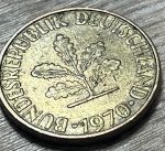  ALEMANHA 1970 10 PFENNIG  , EXCELENTE MOEDA PARA ABRILHANTAR AINDA MAIS SUA COLEÇÃO. 