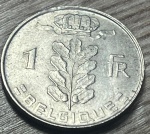  BELGICA 1973- 1 FRANCO  , EXCELENTE MOEDA PARA ABRILHANTAR AINDA MAIS SUA COLEÇÃO. 