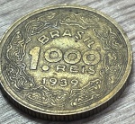    BRASIL,1939--1000 REIS  EXCELENTE MOEDA PARA ABRILHANTAR AINDA MAIS SUA COLEÇÃO. 