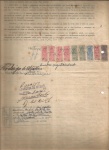 DOCUMENTO ANTIGO COM SELO DE ÉPOCA. COMO MOSTRA IMAGEM
