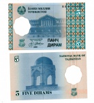 142-TAJIQUISTAO 5 DIRAN