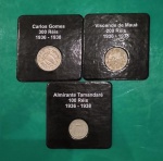 BRASIL. SERIE BRASILEIROS ILUSTRES  NA CARTEELA , CATALAGO MARCA 50,00