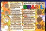 CARTELA COM MOEDAS DO BRASIL, FC , PROFISSÕES TRADICIONAIS DO BRASIL.